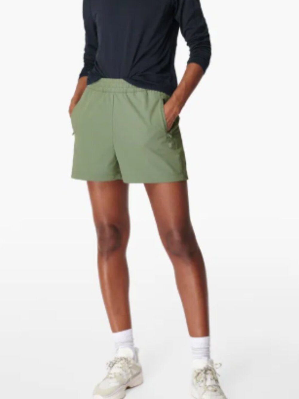 Sweaty Betty Summit Hiking Shorts XS | Water Resistant Green Active Shorts